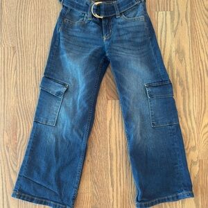 Justice Blue Relaxed Wide-Leg Jeans